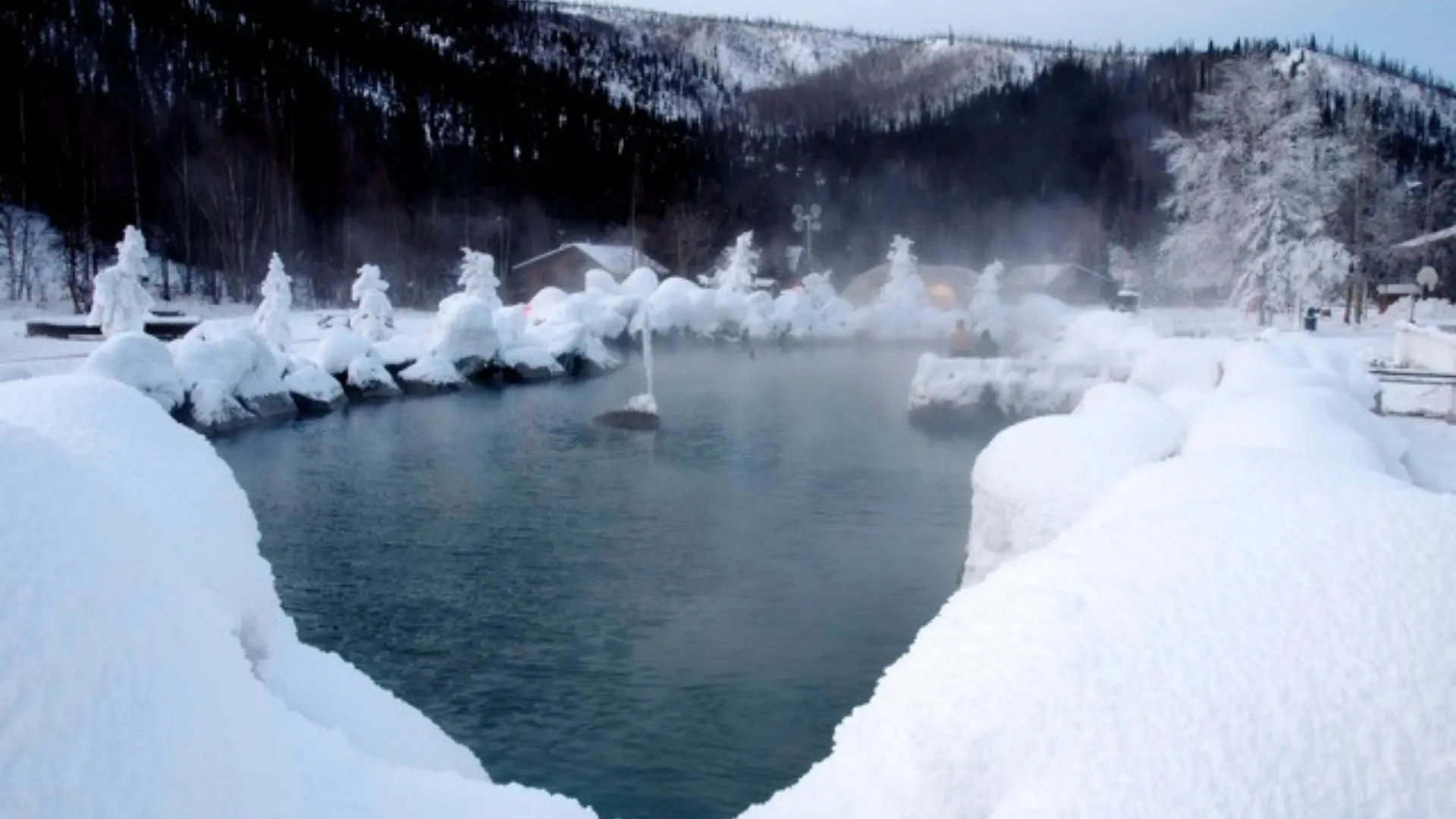 View of Chena Hot Springs, Alaska, a famous attraction in Alaska