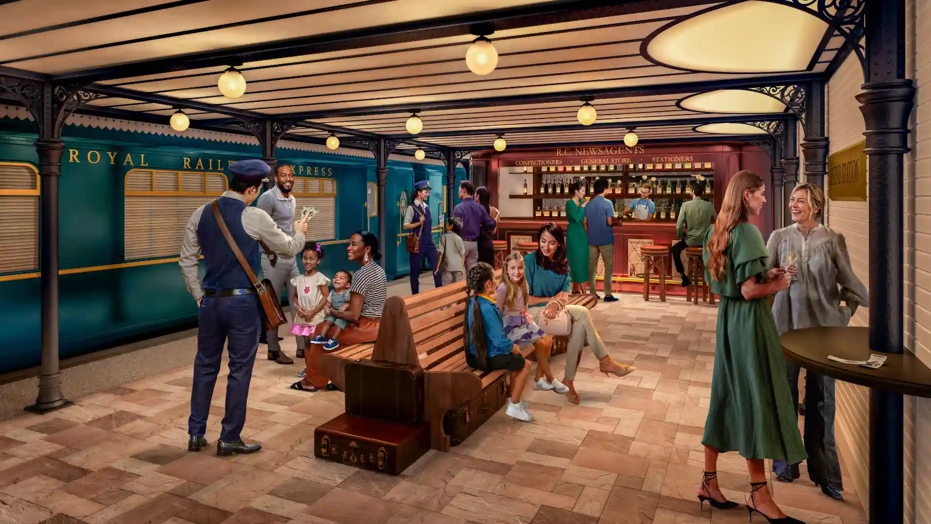 Royal Railway - legend station dining on Legend of the Seas
