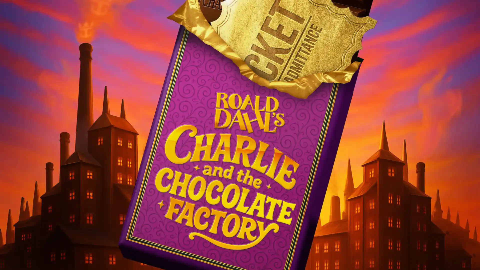 Roald Dahl’s Charlie & the Chocolate Factory show banner