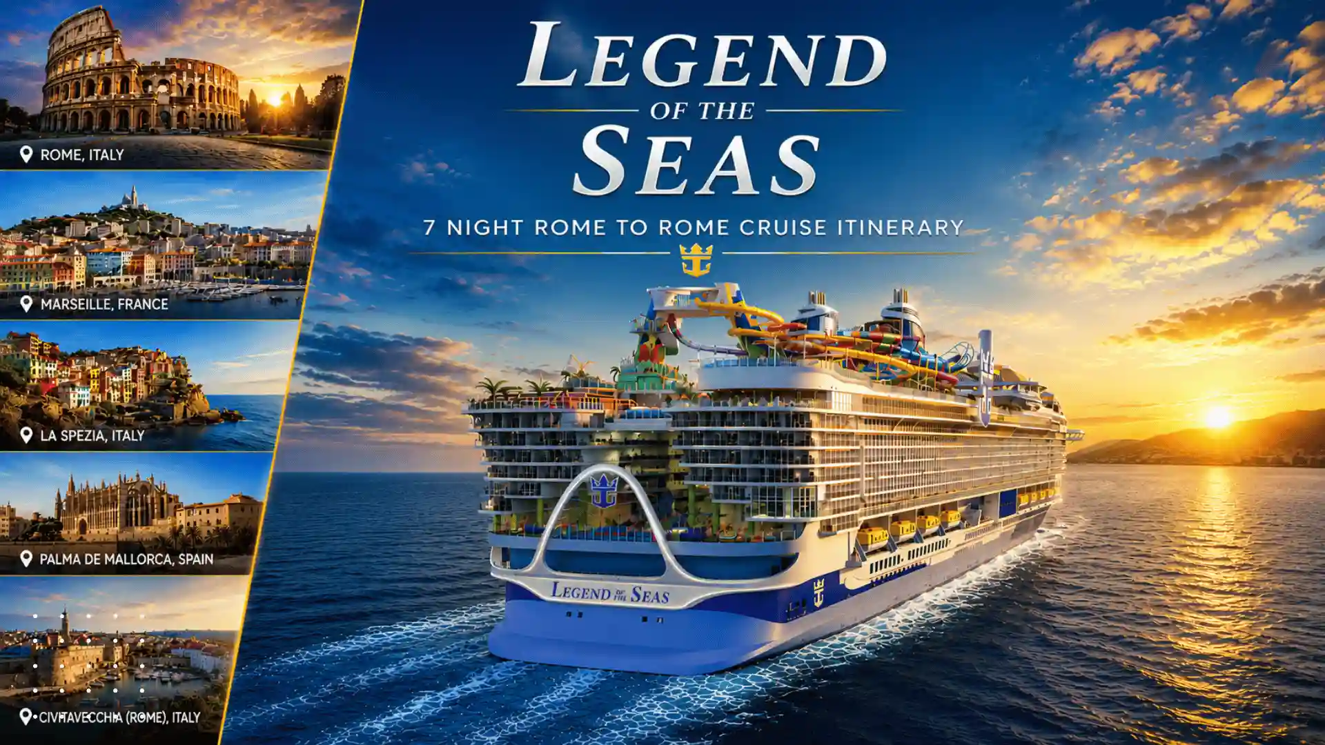 Legend of the Seas cruise itinerary